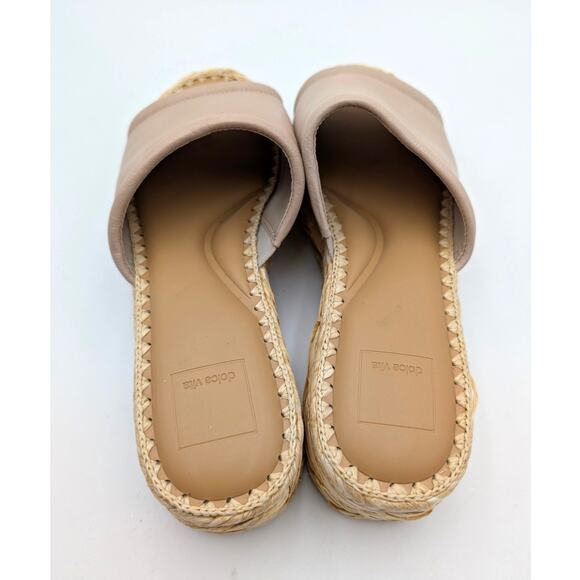 Dolce Vita Chavi Platform Slide Sandal Open Toe Women's Sand Leather Size US10 - Picture 12 of 12